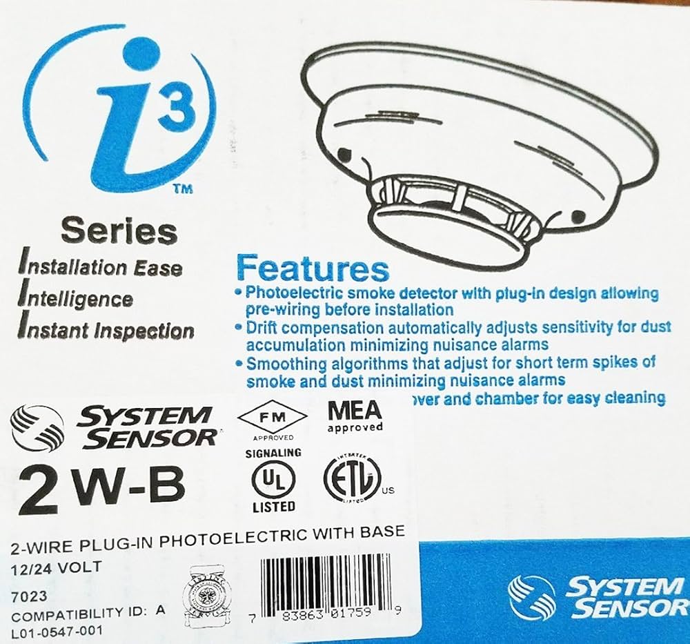 System Sensor 2W-BLX, System Sensor (2W-BLX) Digital Monitoring Products 2W-Blx Smoke Detector