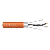 Genesis (3252211A) 22/1Pr Stranded — Level 4 Lonworks, Plenum — White W/ Orange Stripe