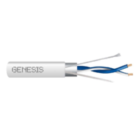 Genesis (32541101) 22/1Pr Stranded Shielded — Level 4 Lonworks, Plenum — White