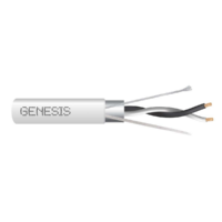 Genesis (33221001) 18/1Pr Stranded Shielded — Eia-485 / Bacnet, Plenum, Shielded Multipair — White