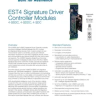 Edwards (4-SDC) Est4 Signature Driver Card. Used To Upgrade 4-Ssdc To 4-Sddc