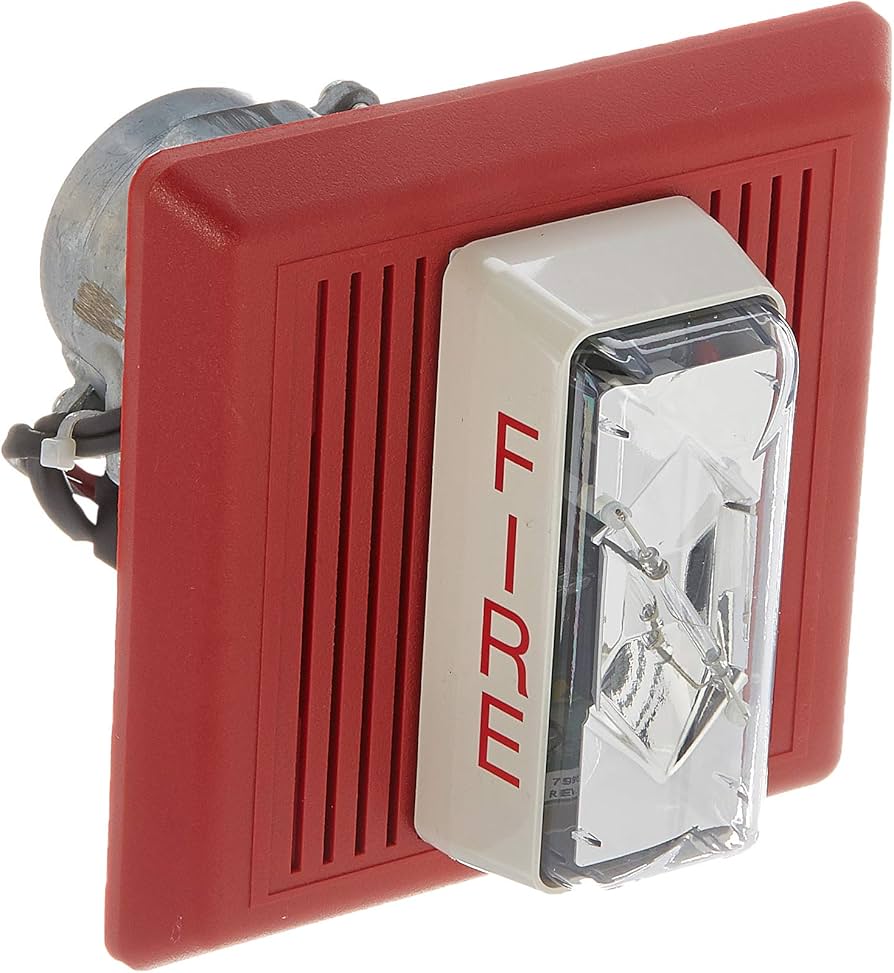 Edwards 403-8A-R, Edwards (403-8A-R) Bell-Strobe Plate, 110Cd, Red
