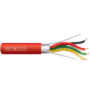 Genesis (46031004) 18/4 Solid Shielded — Fire Alarm, Plenum, Shielded — Red