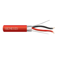 Genesis (46081004) 14/2 Solid Shielded — Fire Alarm, Plenum, Shielded — Red