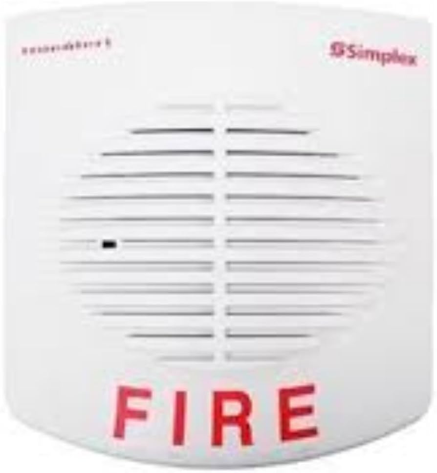 Simplex 4905-9808, Simplex (4905-9808) A/V Cover, W/O Logo, White, Ta