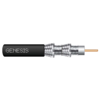 Genesis (50071008) Rg6 Ccs Quad-Shield — Catv Coax, General Purpose — Black