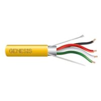 Genesis (50781102) 24/4Pr Cat 5E — Category 5E, Riser — Yellow