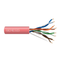 Genesis (50781111) 24/4Pr Cat 5E — Category 5E, Riser — Pink