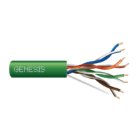 Genesis (50881105) 24/4Pr Cat 5E — Category 5E, Plenum — Green