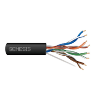 Genesis (50905008) 24/4Pr Cat 5E Direct Burial — Category 5E, Outdoor — Black