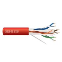 Genesis (50922104) 23/4Pr Cat 6 Plus — Category 6, Riser — Red