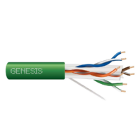 Genesis (51021105) 23/4Pr Cat 6 Plus — Category 6, Plenum — Green