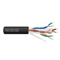 Genesis (51045008) Rg59 95%Bc + 18/2 Stranded — Cctv Coax, Outdoor — Black
