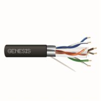 Genesis (51931108) 23/4Pr Cat6A Cmr/Ft4 1000Pb Blk Gen