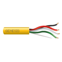 Genesis (52515502) 16/4 Stranded — Home Theater Sound, Riser, Unshielded — Yellow