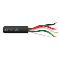 Genesis (52515508) Home Theater Sound, Riser, Unshielded — 16/4 Stranded — 500 Pull Box	Black