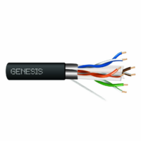 Genesis (53931108) 23/4Pr Cat 6A — Category 6A, Plenum — Black