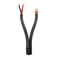 Genesis (65081008) Rg59 95%Cca + 18/2 — Cctv Coax + Power, Gen Purpose — Black