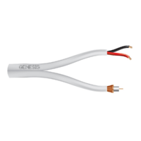 Genesis (65086101) Rg59 95%Cca + 18/2 — Cctv Coax + Power, Gen Purpose — White