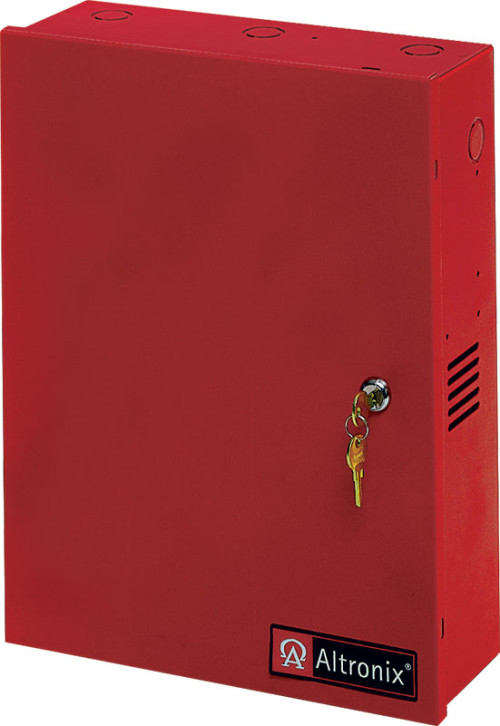 Altronix AL1024ULMR, Altronix (AL1024ULMR) 24Vdc 10 Amp Ul P/S Red Encl