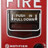 Fire-Lite (BG-12LSP) Dual-Action Pull Station, Spst N/O Switch, Screw Terminal Connections