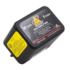 Ditek DTK-2MHLP36FWB, Ditek (DTK-2MHLP36FWB) 36V, 2 Pair, Modular Alam Panel Protector & Base W/ 1A Fuse