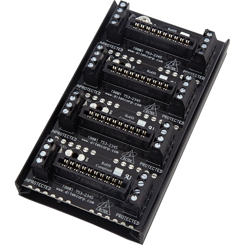 Ditek DTK-4MB, Ditek (DTK-4MB) Four Module Snaptrack-Type Base For 2Mhlp Series