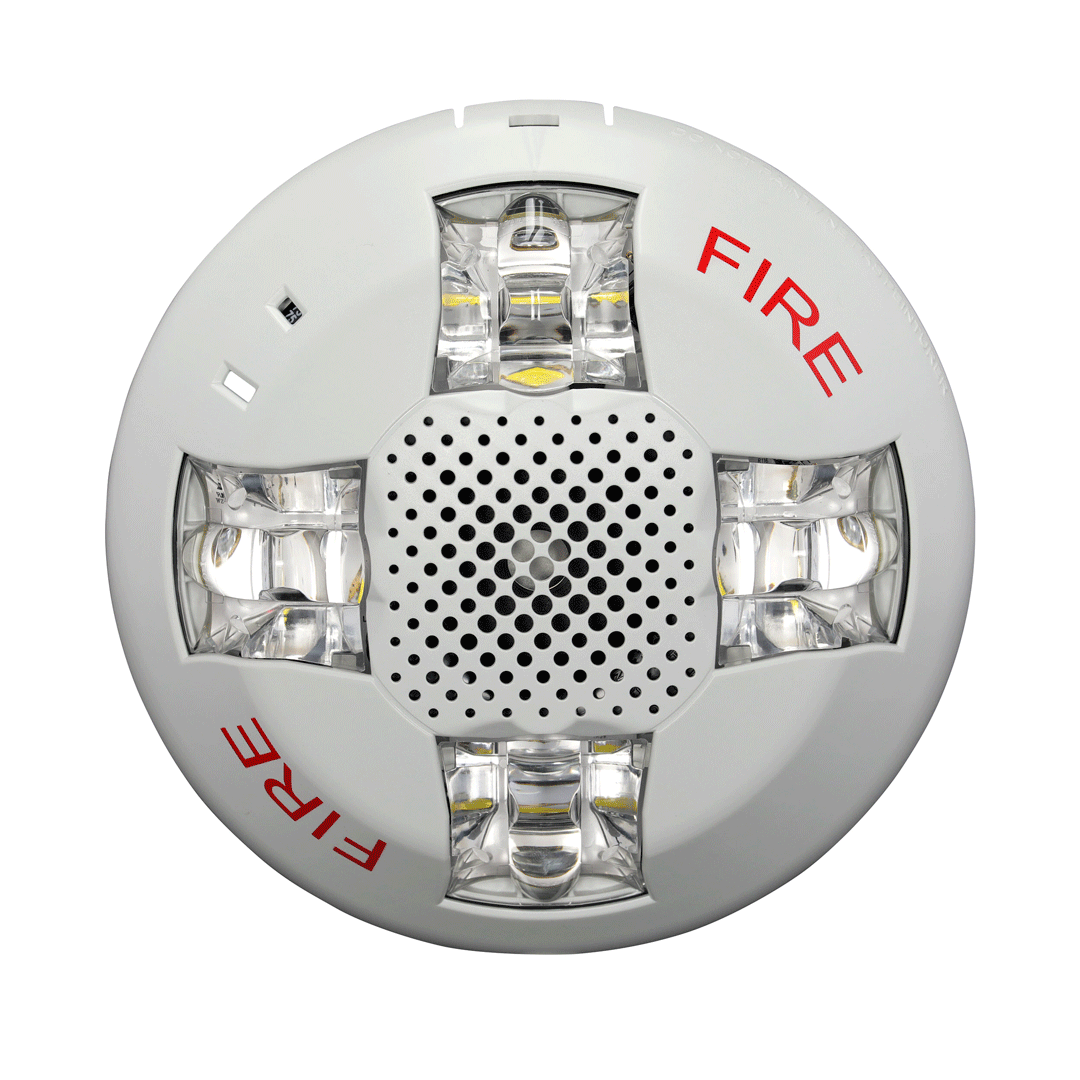 KIDDE COMMERCIAL EG4SVWN, Kidde Commercial (EG4SVWN) Wall Speaker/Strobe, 15-110Cd, White
