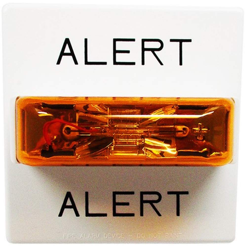 Wheelock ELLP-ALW, Wheelock (ELLP-ALW) Eluxa Letter Plate, White, Alert (10 Pair Per Pkg. – 1 Per Device)