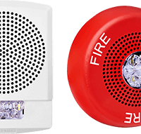 Wheelock (ELSPSTWC-8W) Eluxa 8W Speaker Strobe, Fire, White, Ceiling