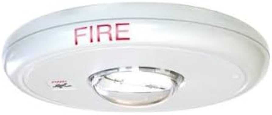 Edwards GCVHRF, Edwards (GCVHRF) Ceiling Strobe, 135-185Cd, Red, Fire Marking