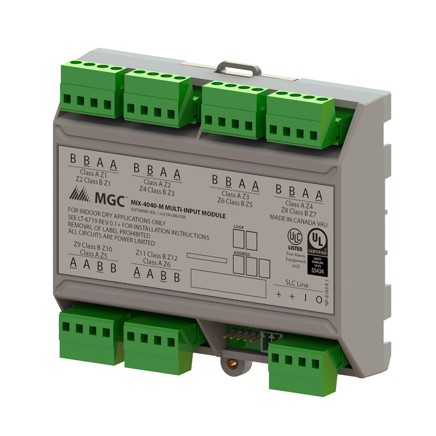 Mircom MIX-4040-M, Mircom (MIX-4040-M) 4000 Series Multi (6/12) Input Module