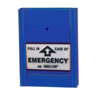 Secutron (MS-703U) Blue Single Action Emergency Station W/ 2 Form 'C' Contacts Key Resettable