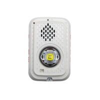 System Sensor (P2GWLED) L-Series Led Compact Horn Strobe, 2-Wire, Indoor, Wall, White, Marked Fire