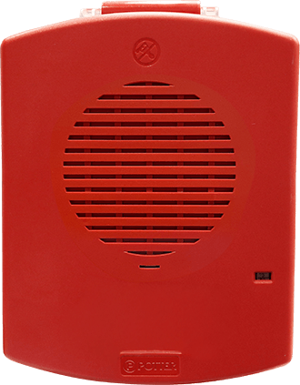 Potter Electric Signal PE-HNR, Potter (PE-HNR) (4871000) Horn, Wall, Red, 12/24 Vdc, Indoor
