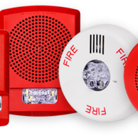 Potter (PE-SBB-R) Led Backbox, Wall, Red, Strobe, Horn Strobe, Horn