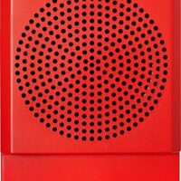 Potter (PE-SPKW) High Fidelity Speaker, Wall, White, Fire, Clear Lens, 25/70V, Indoor