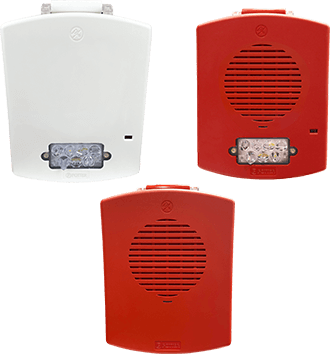 Potter Electric Signal PE-STR, Potter (PE-STR) (4871002) Strobe, Led, Wall, Red, Fire, Clear Lens, 15/30/75/110/135/185 Cd, 24V