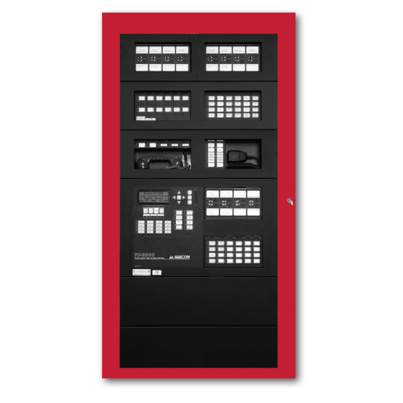 Mircom QBC-5000N, Mircom (QBC-5000N) Extension Audio Signaling Cabinet, Red Door