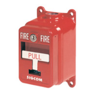 sigcom sgx-32sk1ss-sc, SigCom SGX-32SK1SS-SC SigCom Explosion Proof Dual Action Pull Station, SS Insert, SS Hex Lock