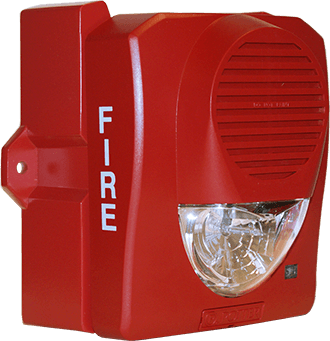 Potter Electric Signal SH-120R, Potter (SH-120R) 120Vac Weatherproof Selectable Candela Wall Mount Horn Strobe