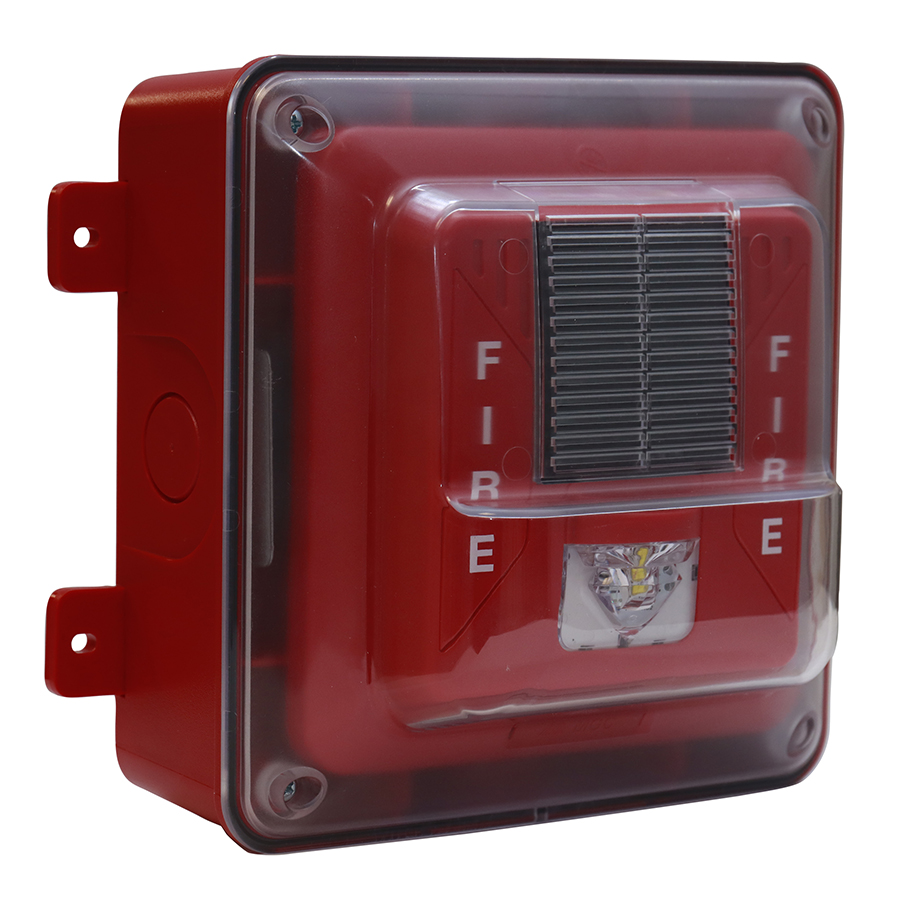 Secutron SPPS-104-70R, Secutron (SPPS-104-70R) Speaker/Strobe, Ceiling, Round, 70V, Red