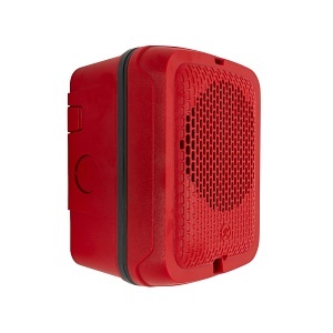 System Sensor SPRKL, System Sensor (SPRKL) Outdoor Speaker Wall, Plain, Red