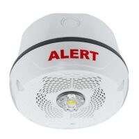 System Sensor (SPSCWKLED-CLR-ALRT) Outdoor Speaker Strobe Led, White, Ceiling, Bililngual