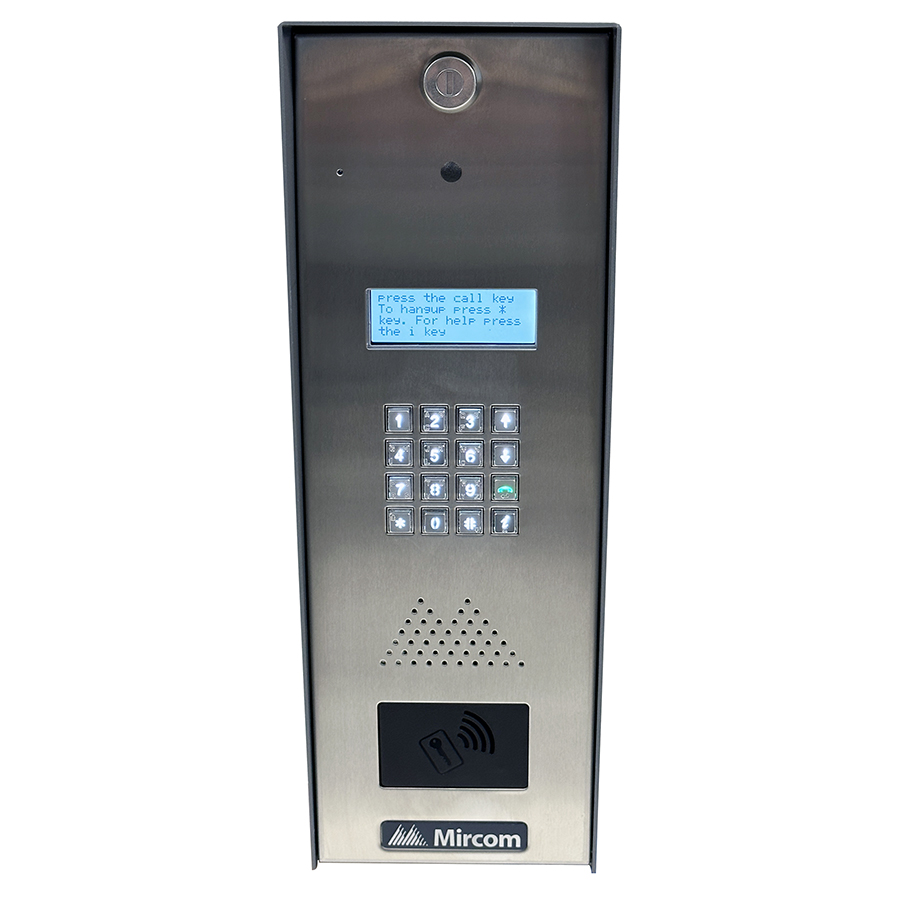 Mircom TX3-2000-4UR-C, Mircom (TX3-2000-4UR-C) “Reinforced 2000 Name Slim Line Telephone Access W/Card Reader Option…