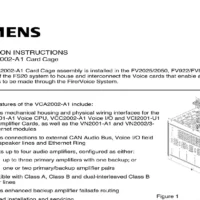 Siemens (VCA2002-A1) Card Cage (4 Amplifiers)