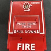 Edwards (279B-1110) Pull Station, Noncoded, Double Action, Break Glass, Plastic, Single Pole