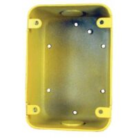 SigCom SGB-32S-YL Backbox, Sheet Metal, Yellow, Surface Mount