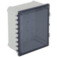 STI EP141207-T4 Polycarbonate Enclosure, 14 x 12 x 7, Tinted w/ Power Distribution Strip