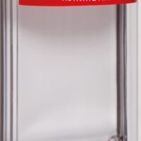 STI NT-SS001-EN Slim/Mullion Mount NoTouch Stainless Steel Button - EXIT label - Backbox Included